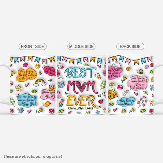 4041MUS1 3d printing effect personalized mom gifts best mom ever mug 4041M6I5A