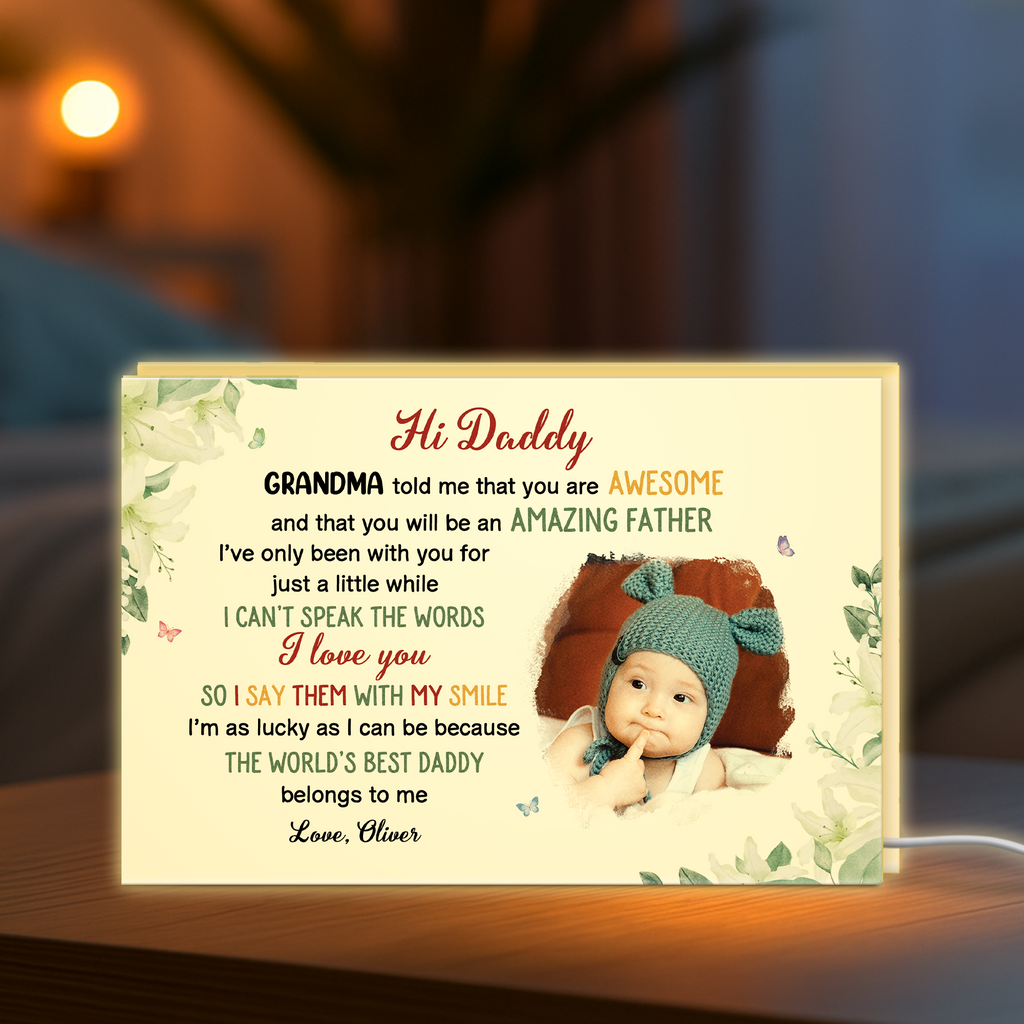 4055LUS2 personalized photo light box_ mothers day gift from baby 4055L