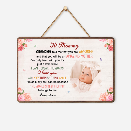4055QUS1 personalized wood photo signs_ gifts for mom from baby 4055Q8N5A