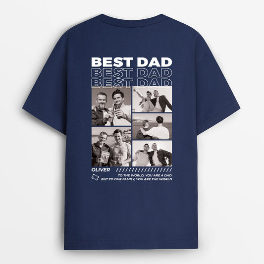 4065AUS1 personalized father gifts super dad shirt with photo 4065ATM5B