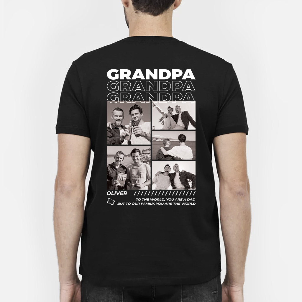 4065AUS2 personalized father gifts super dad shirt with photo 4065ATM5B