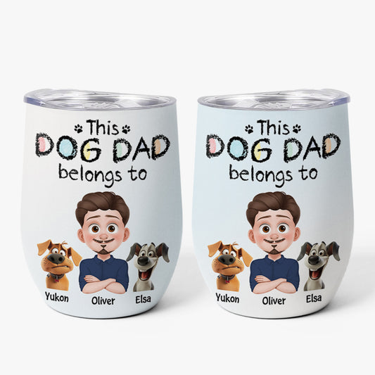 4071TUS1 custom wine tumblers unique gifts for dad from the dog 4071T8I0C