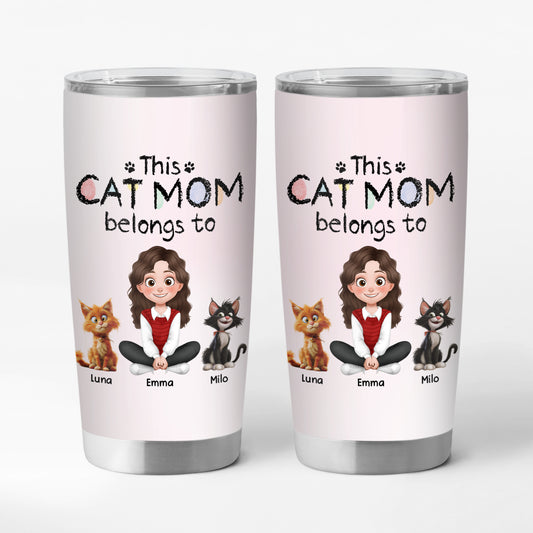 4071TUS1 personalized cat gifts_ for humans cute cat tumbler 20oz 4071T8I0D