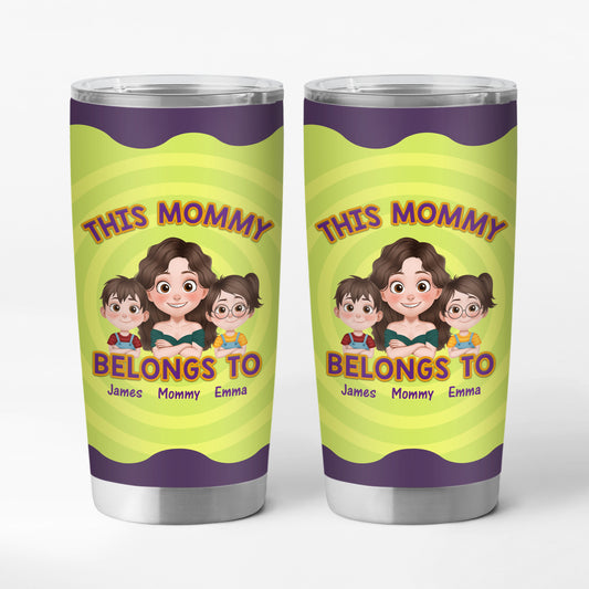 4073TUS1 custom 20oz tumblers gifts for mom this mom belongs to 4073T3I0A