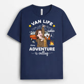 4077AUS2 personalised van life adventure is calling t shirt for men 4077A6Q0B