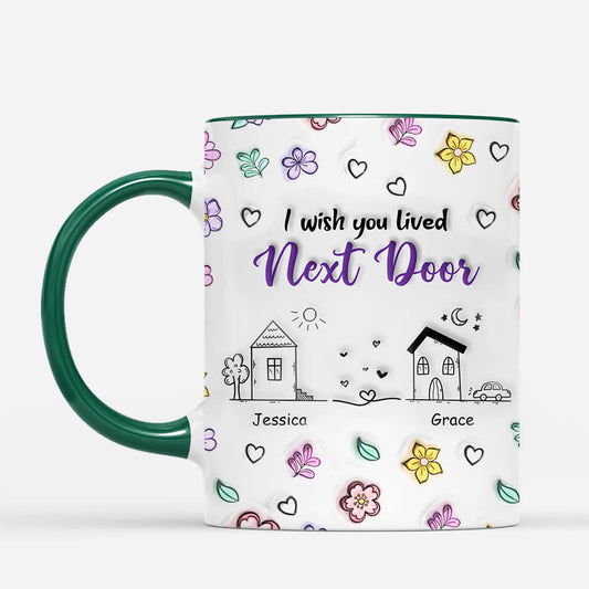 4081MUS2 3d printing effect personalized friend gifts_ i wish we lived next door mug 4081M9H5F