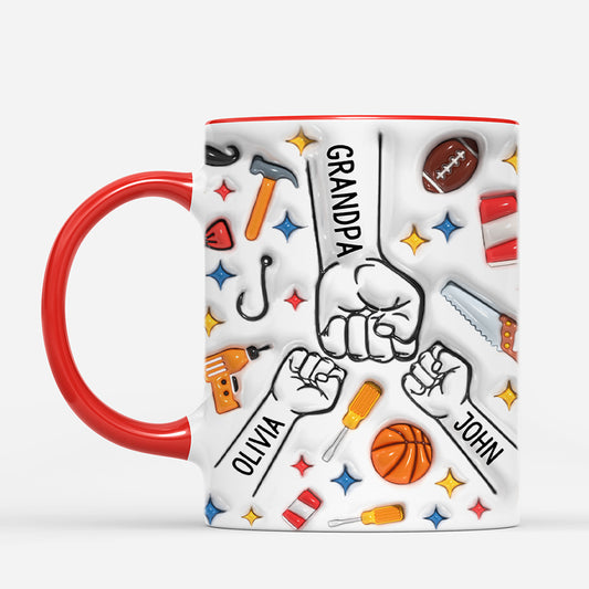 4095MUS2 3d printing effect personalized dad gifts dad mugs for fathers day_ 4095M6M5B