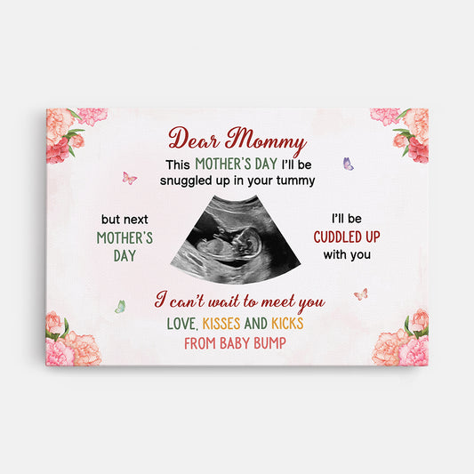4100CUS1 personalized gift for new mom dear mommy canvas 4100C8M5A
