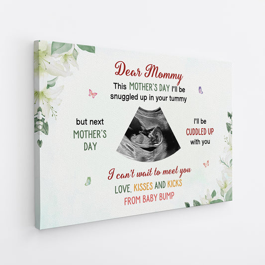 4100CUS2 personalized gift for new mom dear mommy canvas 4100C8M5A