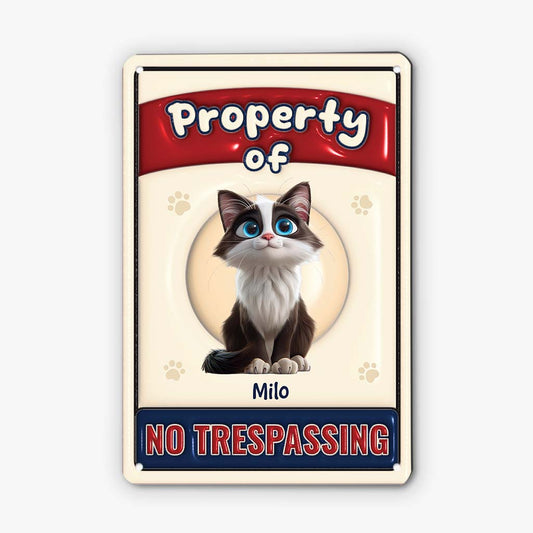 4104EUS2 3d printing effect personalized gifts for cat lovers funny no trespassing signs_ 4104E8M5D
