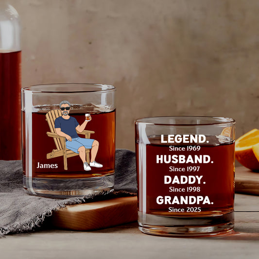 4120IUS1 personalized gifts for grandpa_ legend since whiskey glass 4120I3T8B