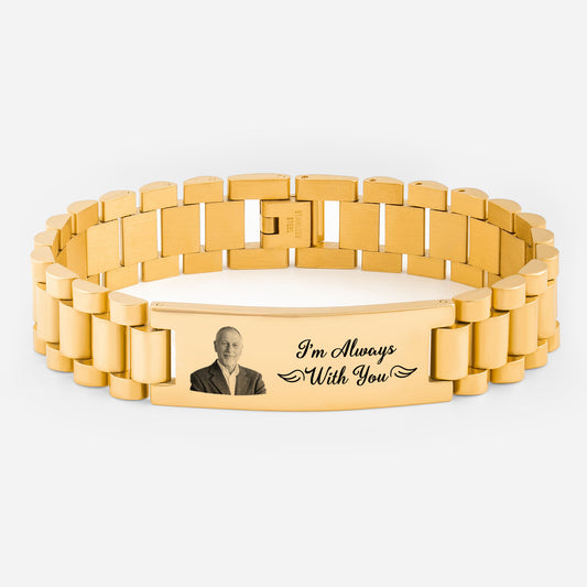 4135JUS1 im always with you bracelet personalized memorial gifts with photo 4135j6v5a_1