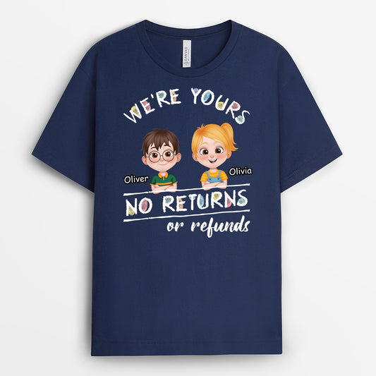 4143AUS2 personalized dad shirts funny fathers day gifts from kids 4143A5T0B