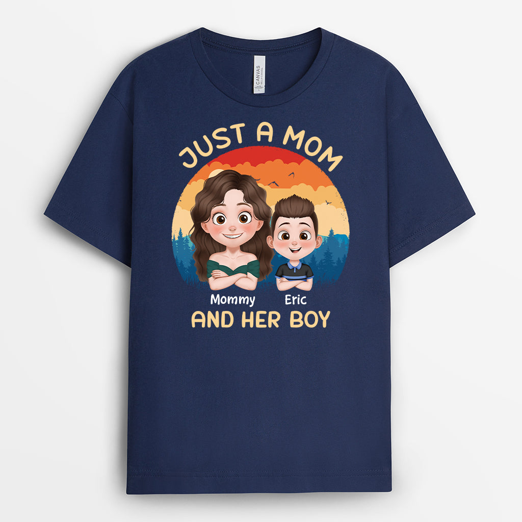 4168AUS2 personalized fathers day gifts_ just a dad and his girl shirt_ 4168A6I0B