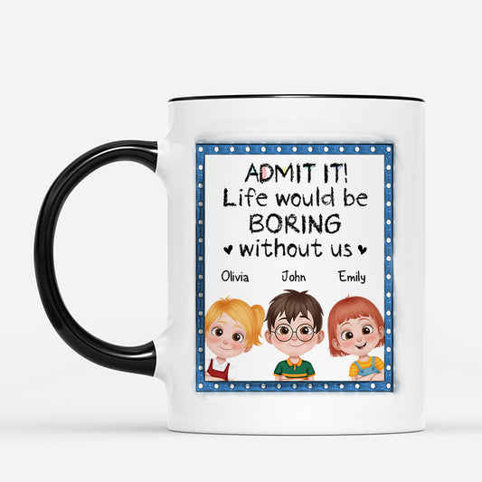 4169MUS2 personalized family gifts boringg without us mug 4169M6T0A