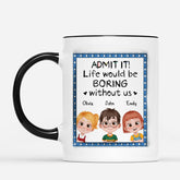 4169MUS2 personalized family gifts boringg without us mug 4169M6T0A