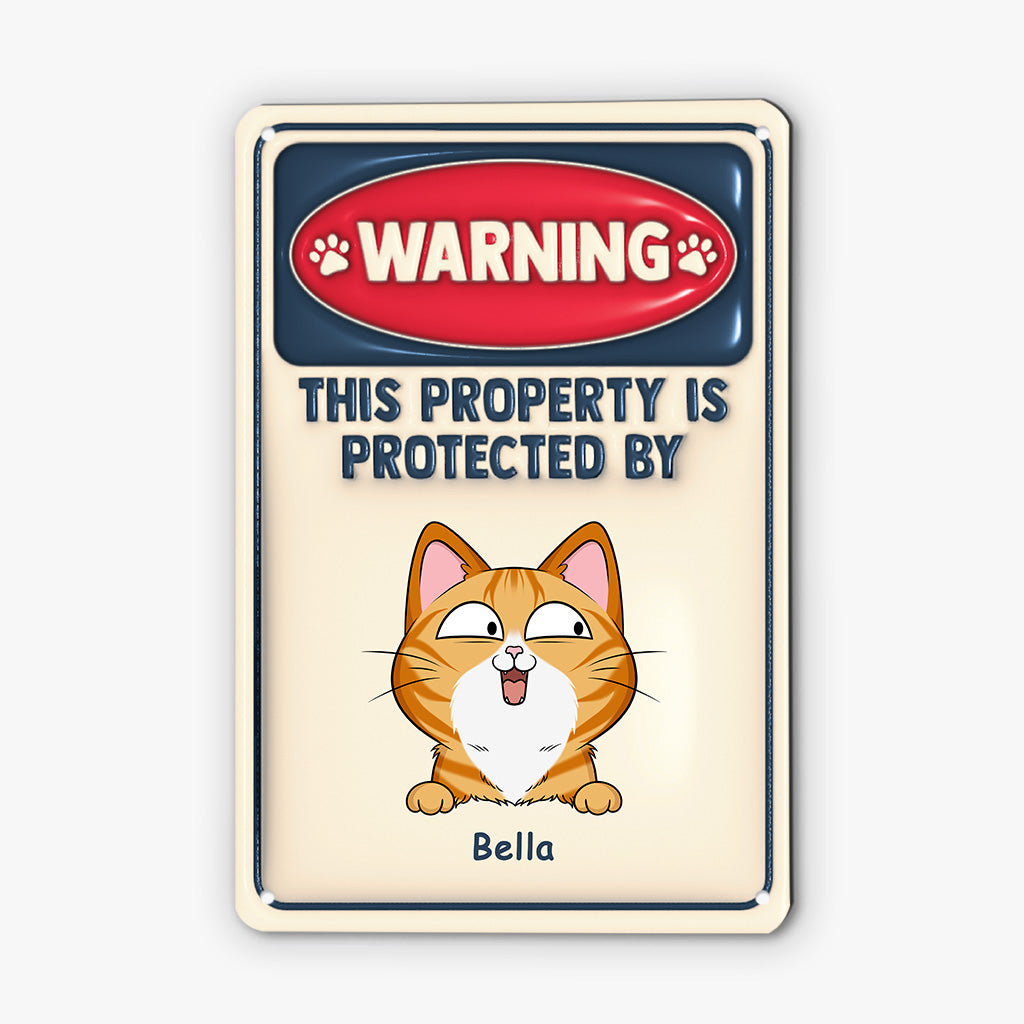 4181EUS1 3d printing effect custom gift for cat lover cat metal sign_ 4181ETL0D