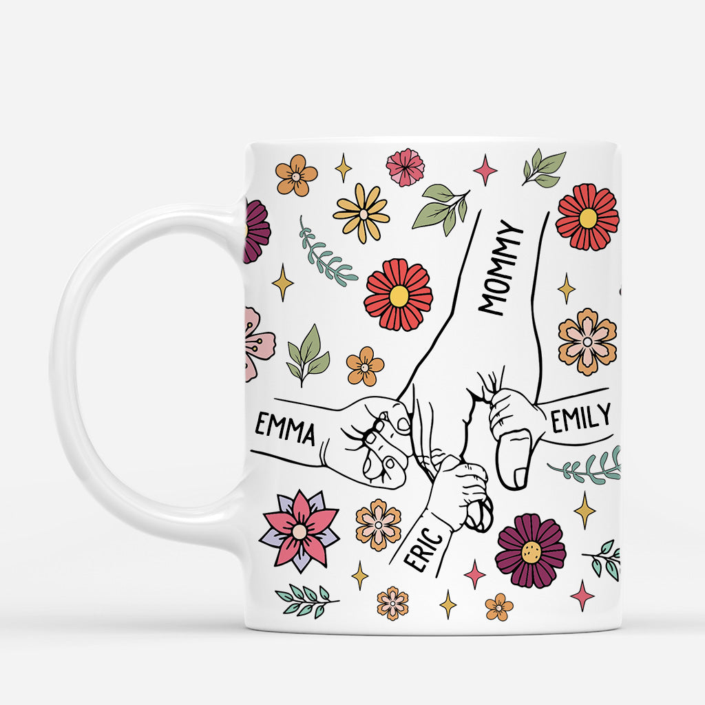 4183MUS1 personalized mothers day gifts floral coffee mugs for mom 4183M