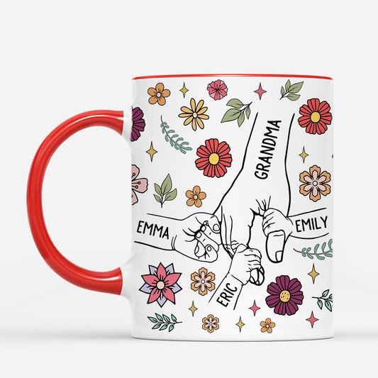 4183MUS2 personalized mothers day gifts floral coffee mugs for mom 4183M