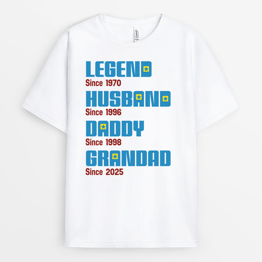 4185AUS1 personalized fathers day gifts t shirts for dad and grandpa 4185A8L5B