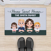 4207DUS2 family personalized gifts home sweet home doormat 4207DKQ0I