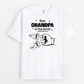 4213AUS2 personalized fathers day gift best daddy in the world shirt 4213A8M8B