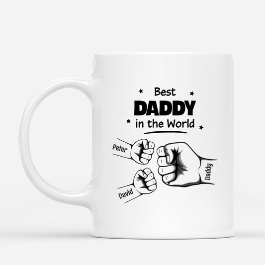 4213MUS1 personalized fathers day present best daddy in the world mug 4213M