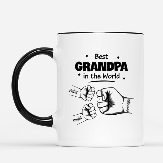 4213MUS2 personalized fathers day present best daddy in the world mug 4213M