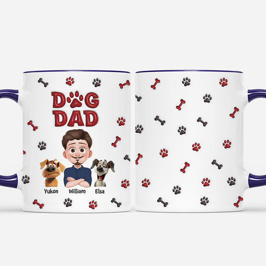 4218MUS2 3d printing effect personalized gift for dog lovers dog mum mug 4218M8K0C