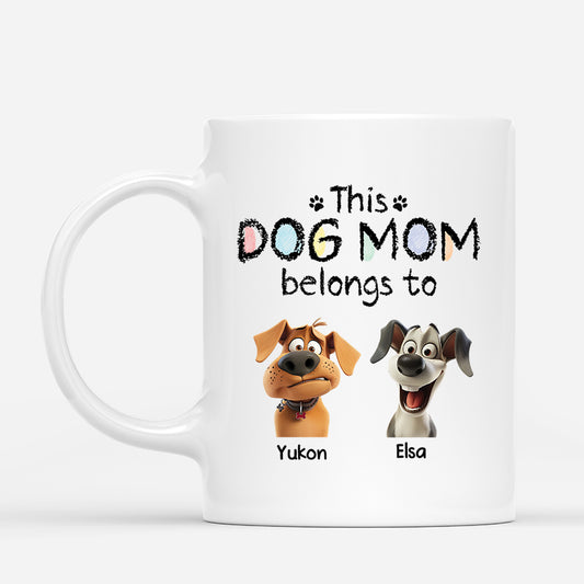 4222MUS1 personalized dog mum gifts belongs to us mug 4222M8Q5C