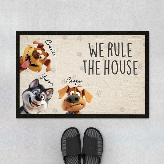 4223DUS1 custom dog doormat funny dog lover gifts 4223D8T5C