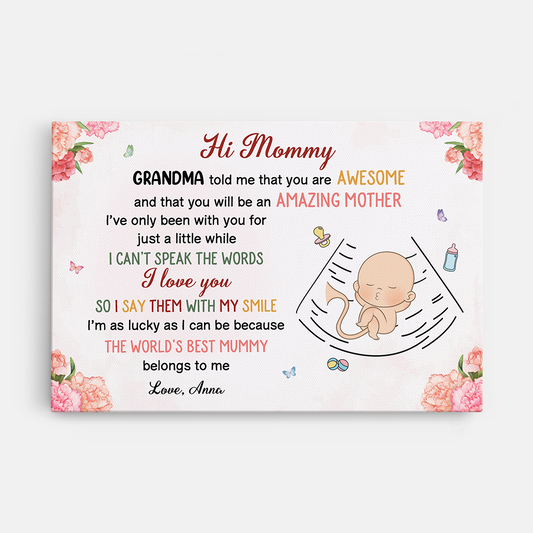 4226CUS1 custom canvas for mom_ mommy to be mothers day gifts_ 4226C8N8A