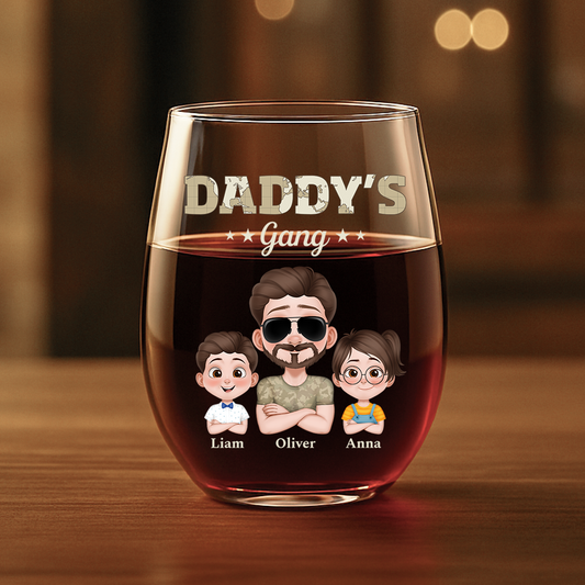 4231IUS1 personalized stemless wine glasses cool gifts for dad 4231I