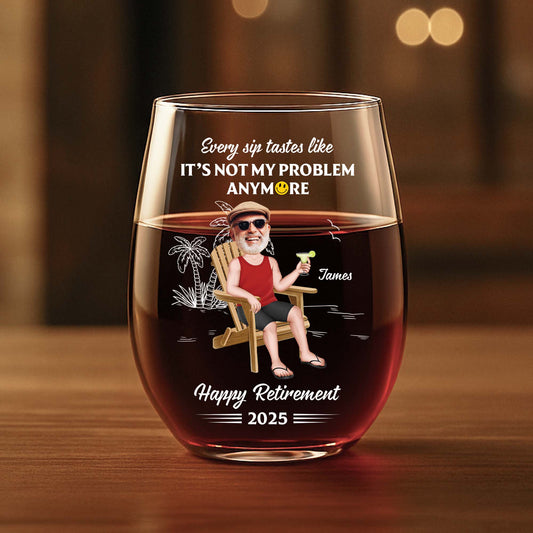 4239IUS2 custom retirement _gifts for women happy retirement wine glass 4239IKT0A