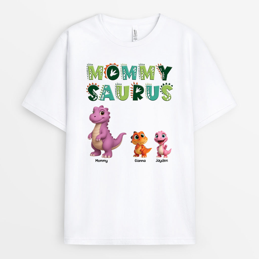 4246AUS1 personalized dinosaur gifts for adults mamasaurus shirt 4246A6T5B