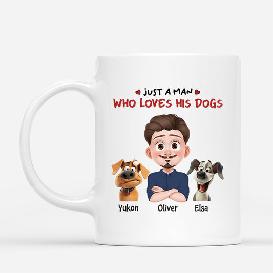 4255MUS1 personalized dog dad gifts coffee mug with dog and owner_ 4255M8K0C