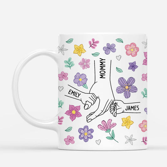 4256MUS1 personalised gifts for mothers day floral mug for mom grandma 4256M5M3A
