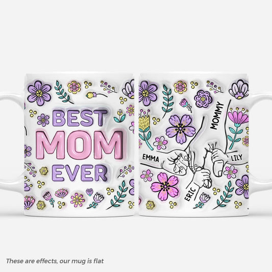 4258MUS1 3d printing effect personalized gifts for mom best mom ever mug 4258M