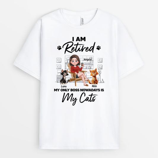 4263AUS1 custom cat shirts funny retirement gifts im retired shirt_ 4263ATL0D