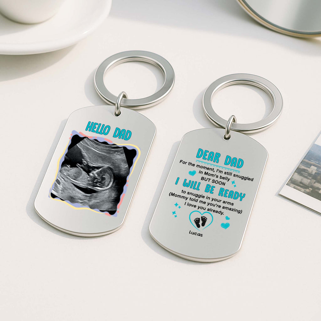 4269JUS2 personalized metal keychain with photo gifts for mom to be 4269JTL5B