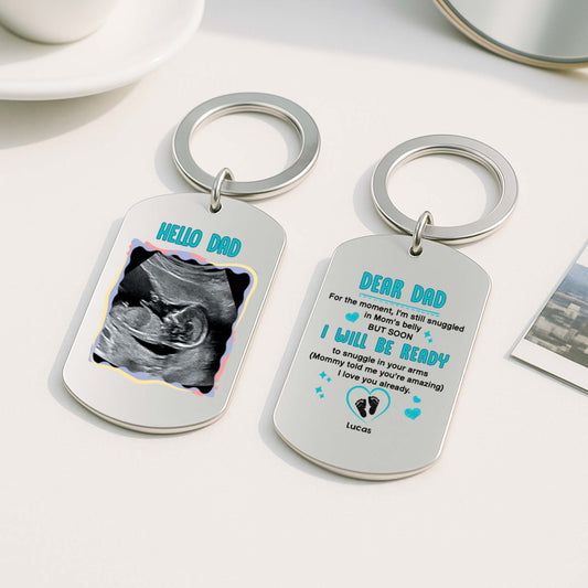 4269JUS2 personalized metal keychain with photo gifts for mom to be 4269JTL5B