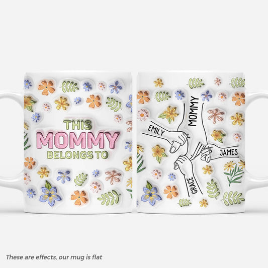 4274MUS1 3d printing effect personalized mothers day gifts this mom belongs to mug 4274M