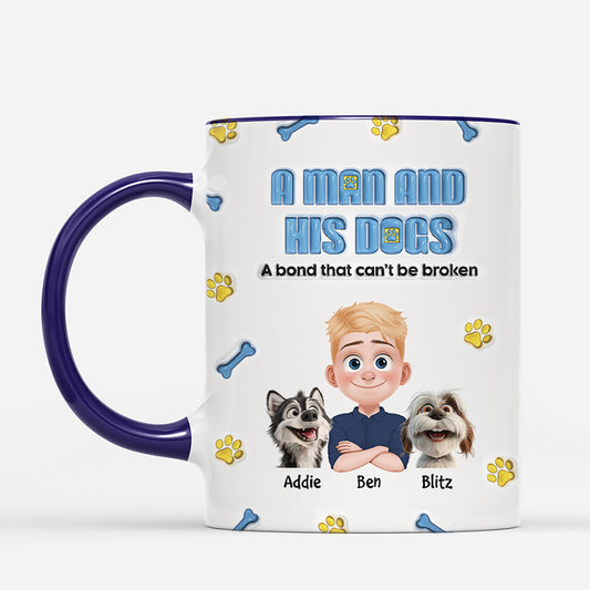 4282MUS2 3d printing effect custom dog mug cute dog mom presents 4282MTK0C