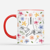4283MUS2 personalized mothers day gifts pastel floral mug for mom grandma 4283M