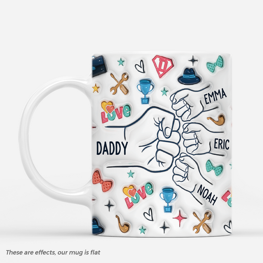 4288MUS1 3d printing effect personalized gift for fathers day dad mug_ 4288M8N5B