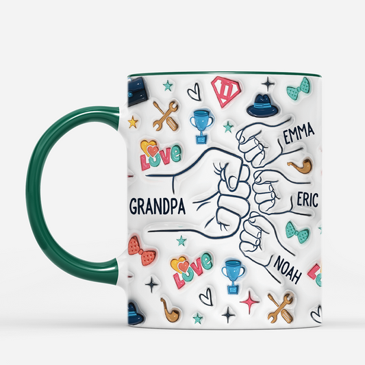 4288MUS2 3d printing effect personalized gift for fathers day dad mug_ 4288M8N5B