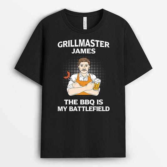 4293AUS1 personalized grilling gifts for guys_ grillmaster t shirt 4293AKA8B