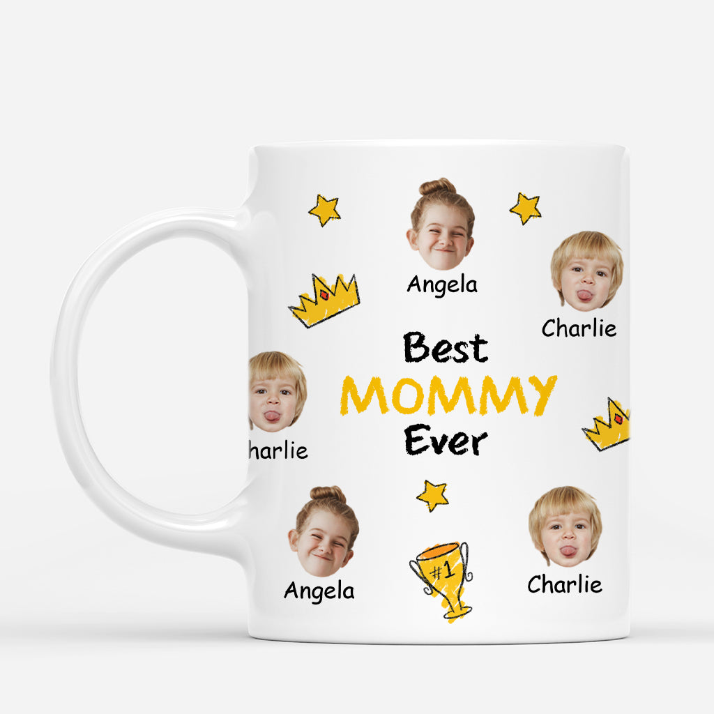 4299MUS2 personalized dad gifts best dad ever mug with faces 4299M3I3B