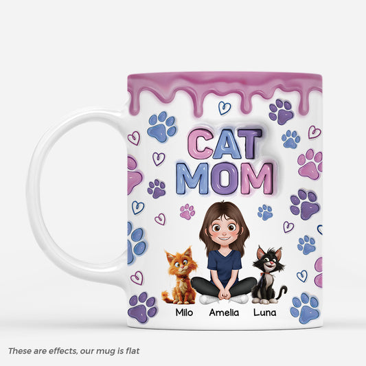 4305MUS1 3d printing effect personalized cat mom gifts paw print mug 4305M5K0D_d5f329d0 bf74 403c 894c 8c0118368edb