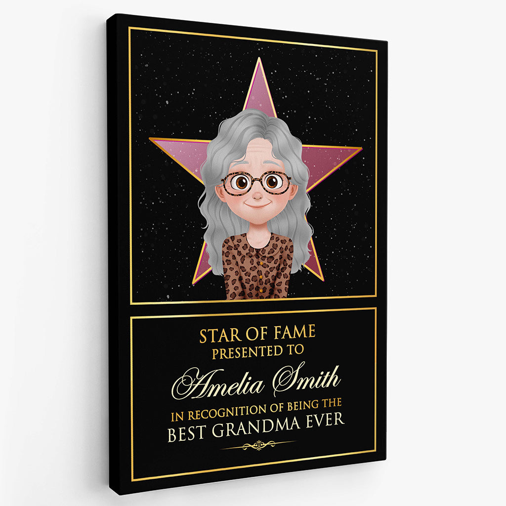4306CUS2 custom fathers day gifts_ funny best dad ever award canvas 4306C5M0B